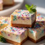 Colorful Funfetti Birthday Cheesecake Bars – Perfect for Parties!