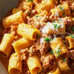 Cremige Rinder-Hähnchenwurst Pasta: Einfach, schnell & lecker!