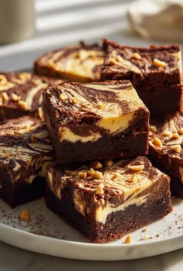 Erdnussbutter-Swirl Frischkäse Brownies – unwiderstehlich!