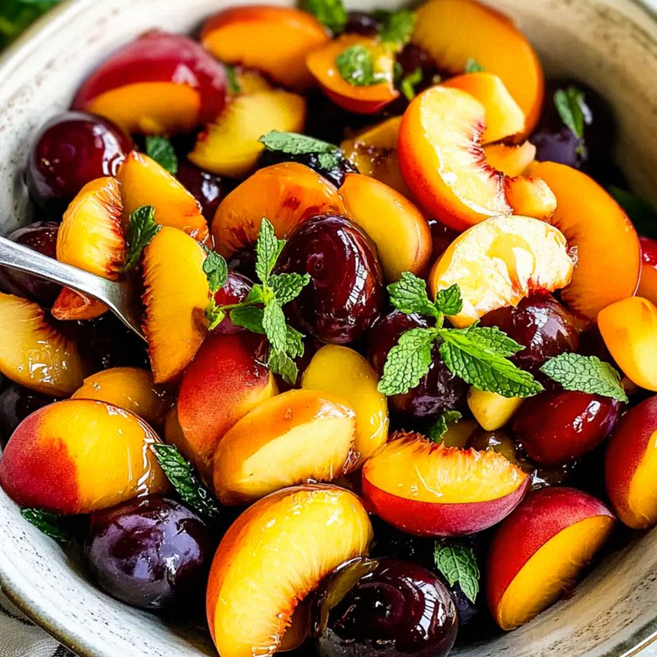 Erfrischender Steinfrüchte-Salat für den Sommer – Schritt 1