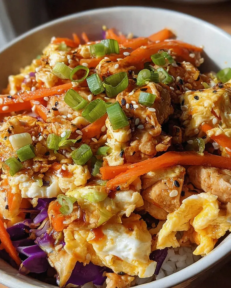 Gesunde Egg Roll in a Bowl