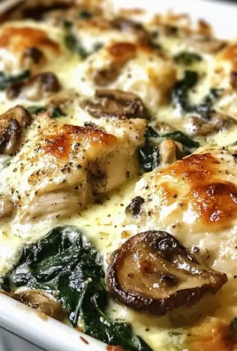 Hähnchen Spinat Pilz Auflauf ganz einfach genießen