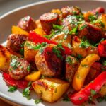Kartoffel-Rinderwurst Blechfrühstück: Einfach & Lecker!