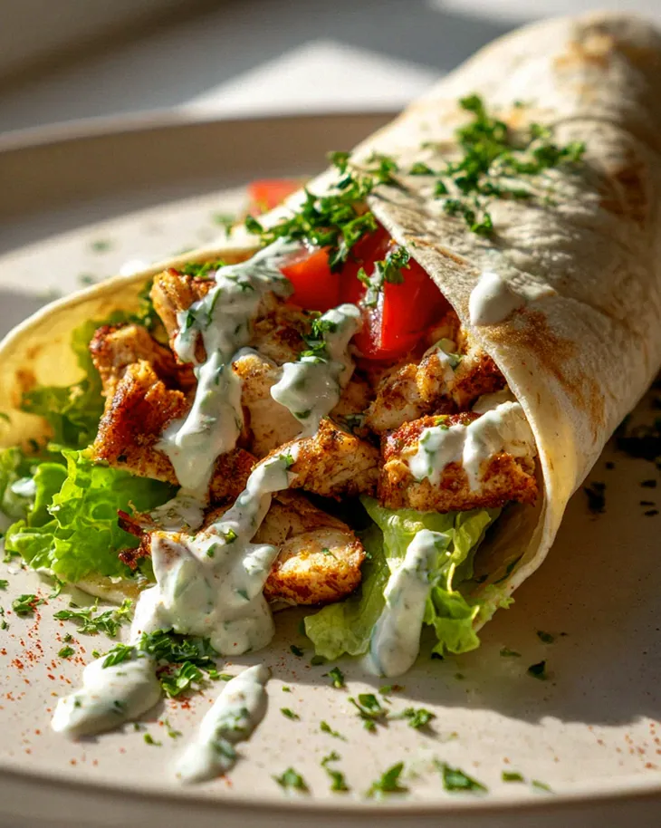 Krokante Airfryer Kipwraps mit pikanter Tzatziki-Soße – Schritt 2