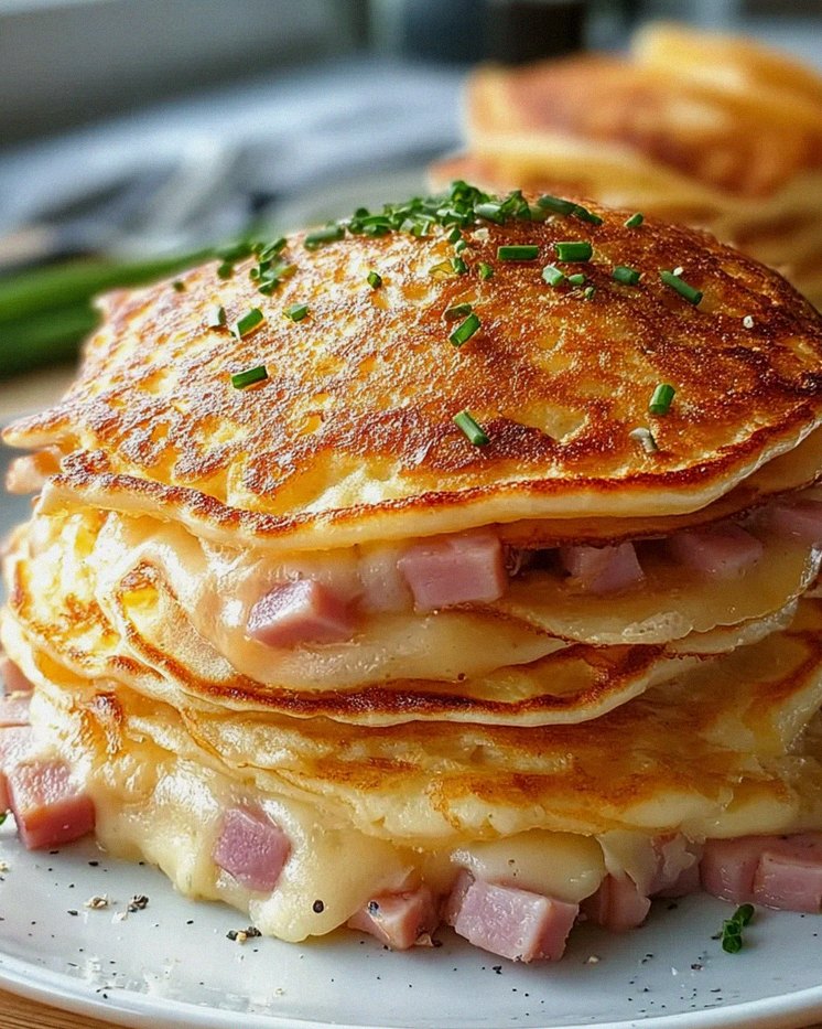 Leckere Pancakes mit Rindfleisch und Käse für Brunch! – Schritt 2