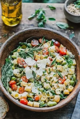 Pasta-Spargel-Salat mediterran mit frischen Zutaten