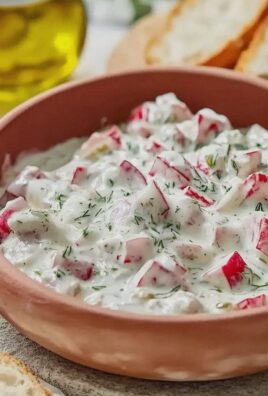 Radieschen Dip mit Frischkäse und Frühlingszwiebeln