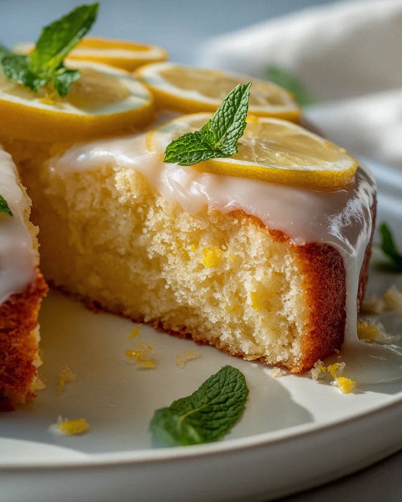 Saftiger Joghurt Zitronen Kuchen – Ein einfacher Rührkuchen!
