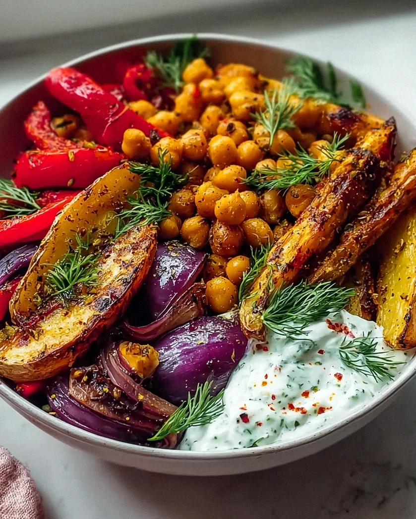 Vegan Mediterranean Roasted Vegetables Bowl – Gesund & Lecker! – Schritt 2