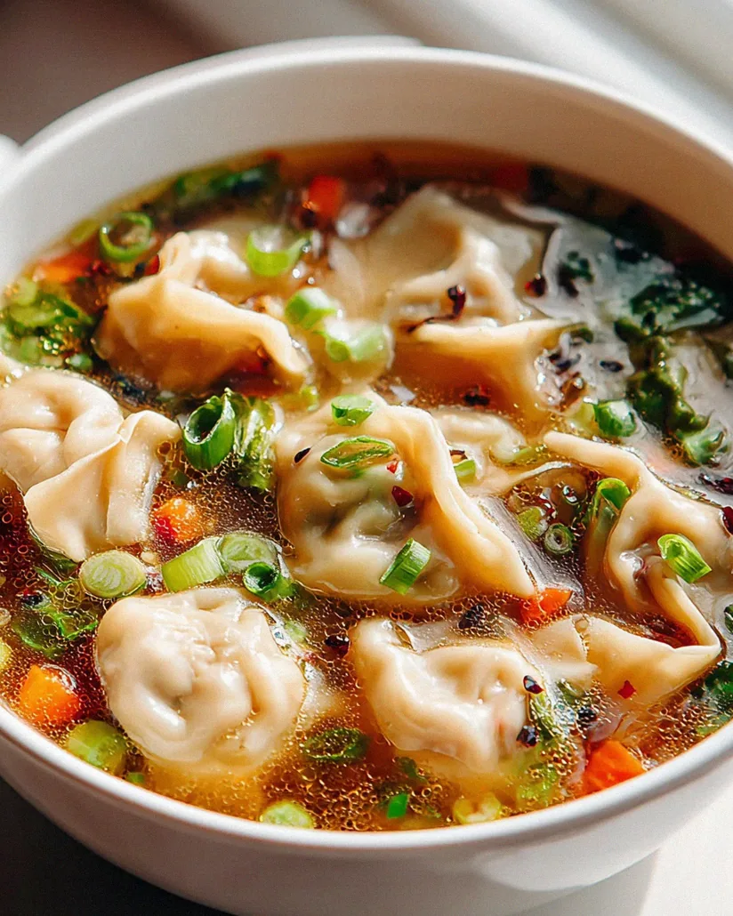Wärmende Potsticker-Suppe: Ein köstlicher Genuss für die Seele